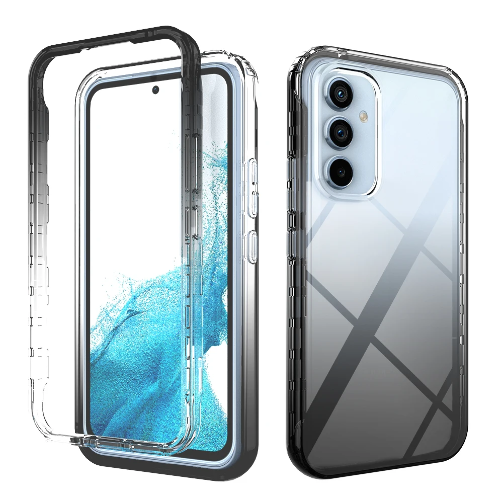 Funda de teléfono para Samsung Galaxy A54, 5G, A14, 4G, A24, A34, 5G, A04S,  A04e, A04, gradiente transparente, antiarañazos, Flexible, TPU, a prueba de  golpes qiuyongming unisex