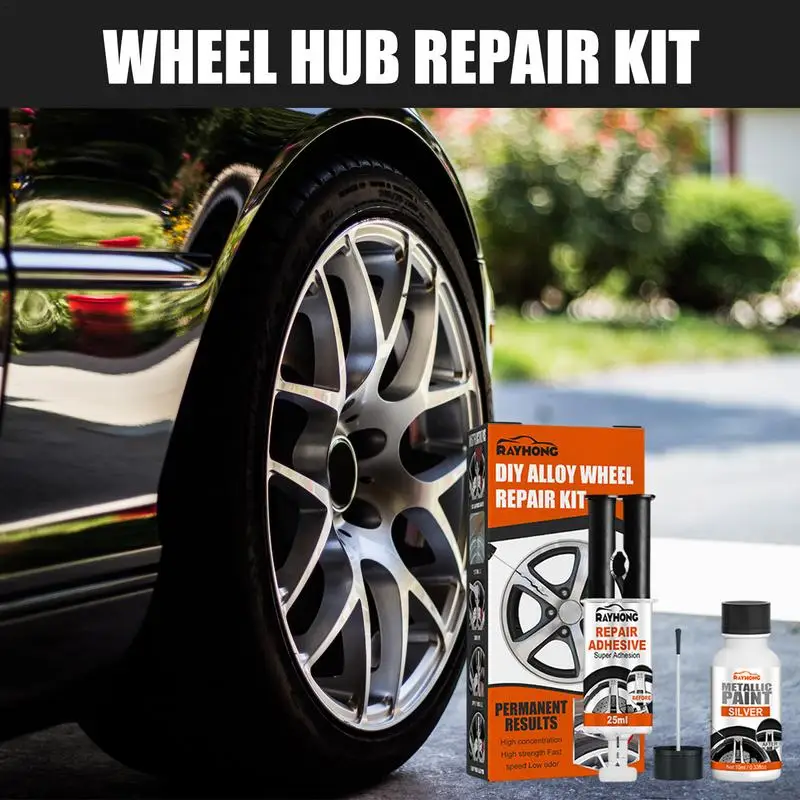 Universal Alloy Wheel Rim Scratch Repair Kit for Car Scratch Fix Quick, Size: 4XL, Pink