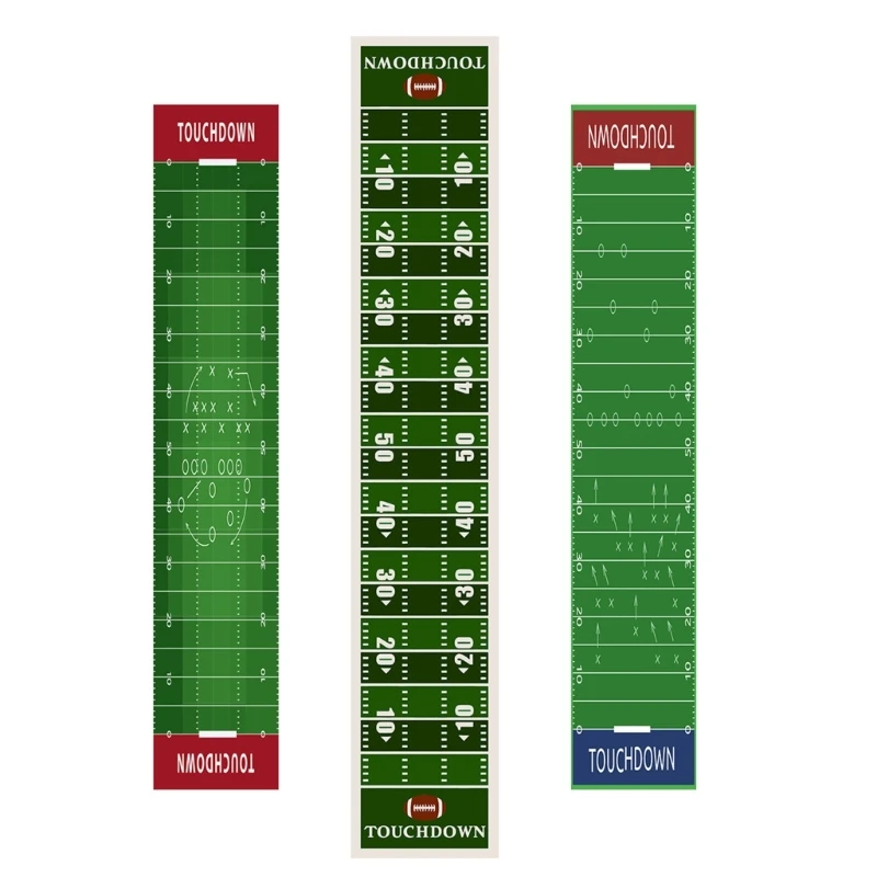 American Football Table Runner Decoration Football Courts Table Runner Long Grass Tablecloth Football Party Drop Shipping