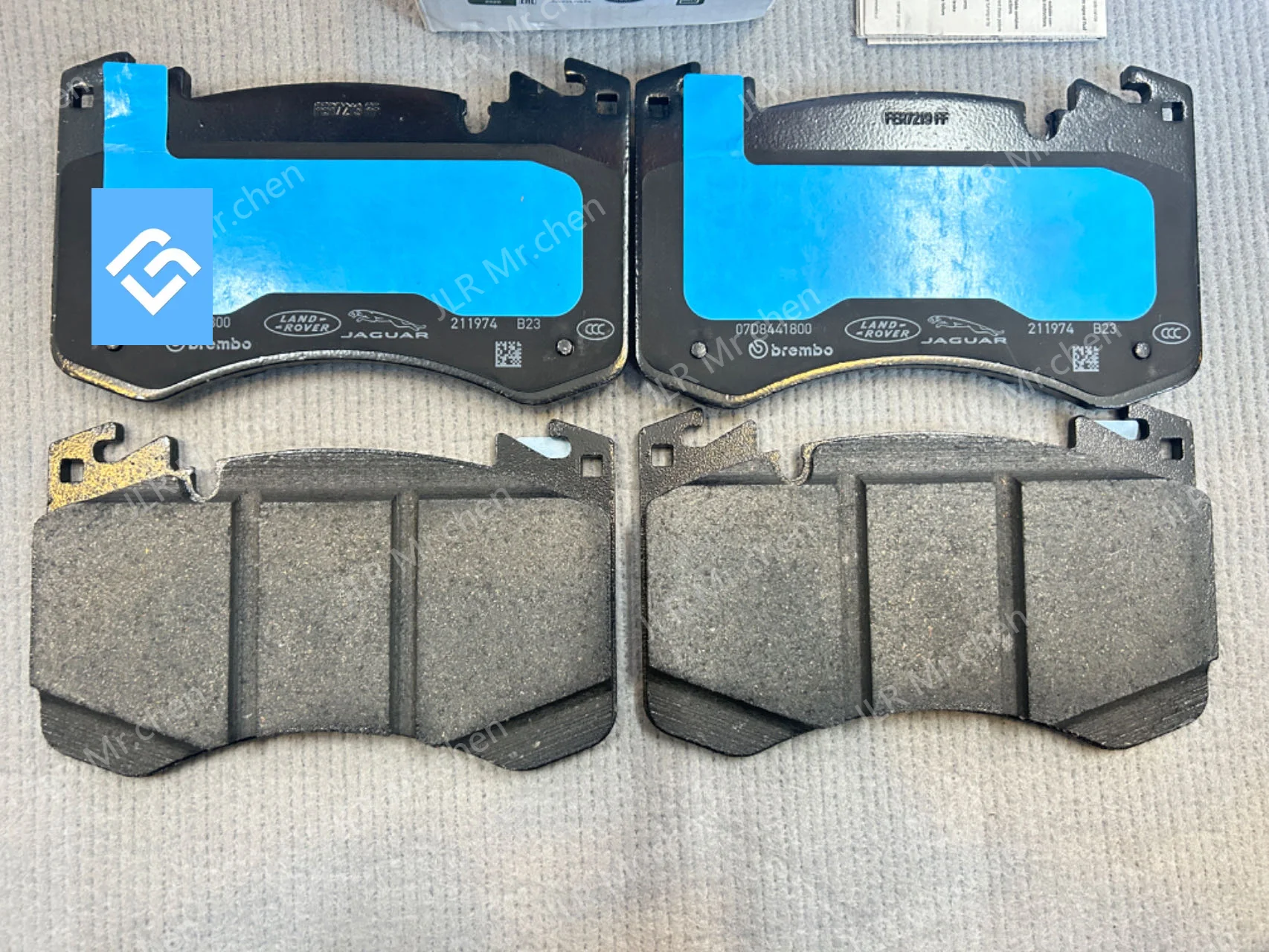 Suitable for the 23 front brake pads of the Range Rover Executive Range Rover Sport LR157388 LR157389 LR157390 quality assurance