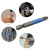 12pc S2 Steel Anti Slip Screwdriver Head Cross Electric Screwdriver Tool Set PH1/PH2/PH3/PZ1/PZ2/PZ3 6