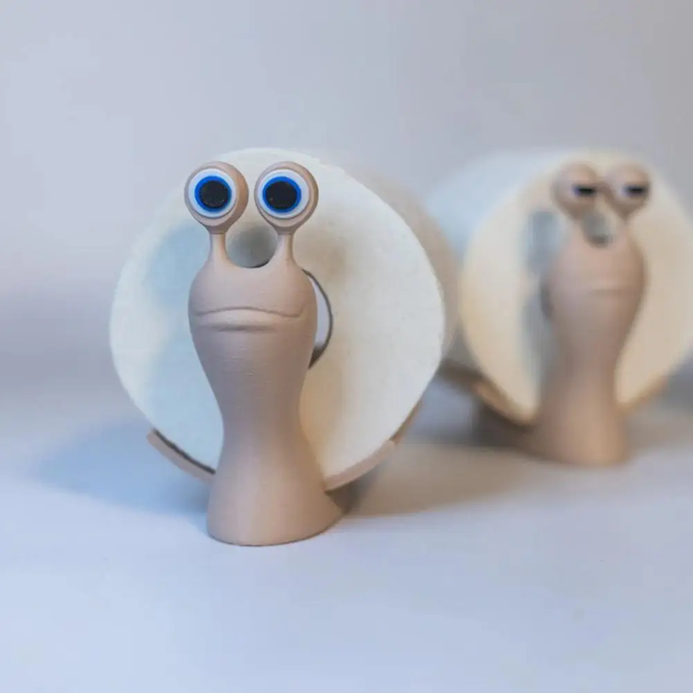 High-end Kawaii Snail Paper Towel Holder 3D Printed Tissue Paper Storage Stand Cute Home Bathroom Decor 4