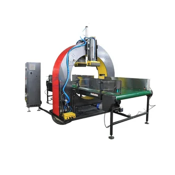 #y advanced quality new design plastic tube furniture horizontal stretch wrapper good orbital wrapping machine with plc control