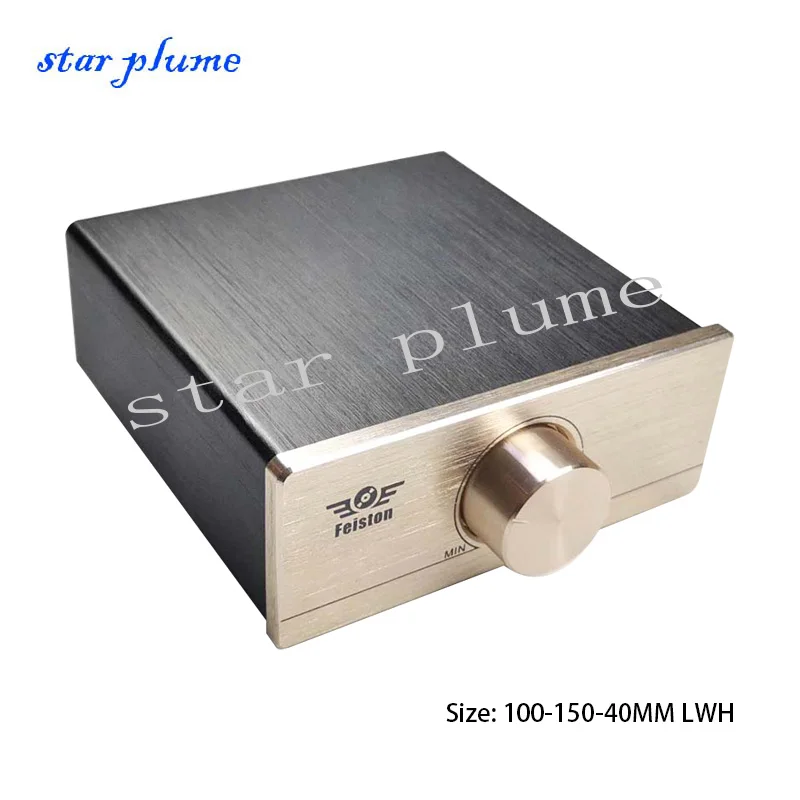 HIFI All-aluminum Mini Digital Power Amplifier Chassis Aluminum Shell Brushed Oxidation Process （100*150*40MM）Amplifier Case DIY all aluminum power amplifier case preamplifier case decoder shell （231 189 44mm）hifi alluminio amplifier chassis shell diy box