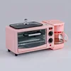 3-in-1 Breakfast Maker Home Mini Electric Oven Bread Maker,600ml Drip Coffee Machine,Non Stick Pan Fry Pan,Can Fry Grill Steak 6