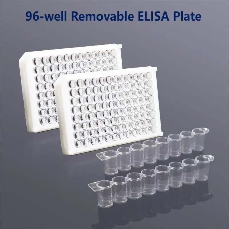 Biosharp BS-PS-96WB 96-well Detachable Microtiter Plate Removable ELISA Plate (send 12Pcs 8-holes Enzyme Strips) Accurate Scale