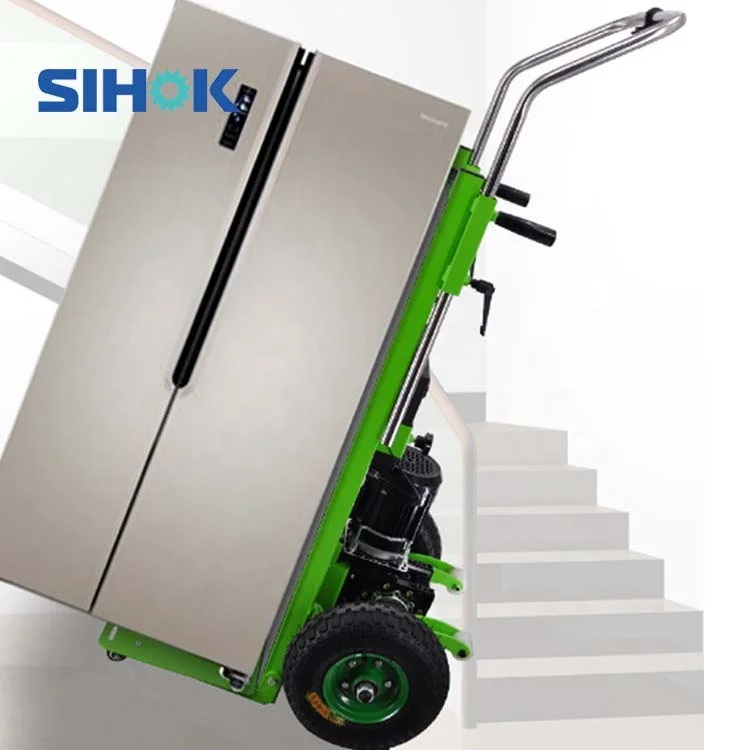 

High quality proper price 250kg capacity foldable lithium battery powered stair climbing hand truck electric trolley carts