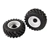 Tires Tyre Wheel Hub Rims for 1/14 Lesu Model Aoue-BL71 Two-head Busy Loader Rc Hydraulic Model Diy Upgrade Parts 1