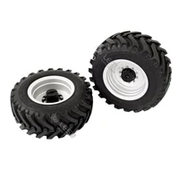 Tires Tyre Wheel Hub Rims for 1/14 Lesu Model Aoue-BL71 Two-head Busy Loader Rc Hydraulic Model Diy Upgrade Parts 1