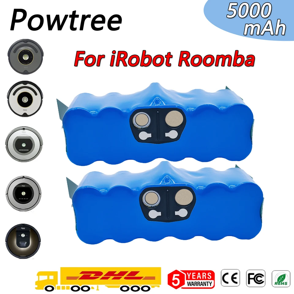 Bateria Robô Aspirador De Pó Irobot Roomba Com 5000mah | Parcelamento