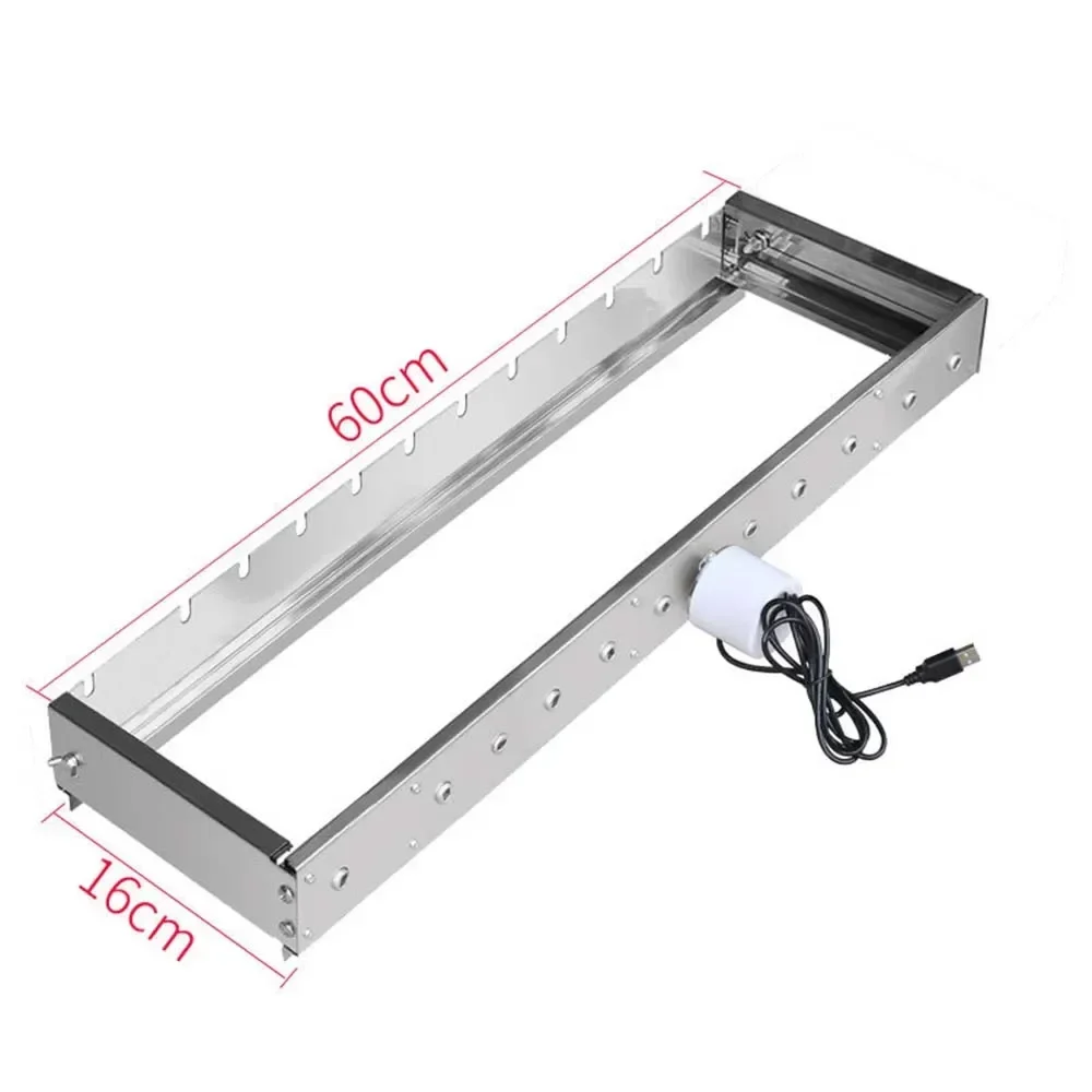 Commercial Stainless Steel Full-automatic Barbecue Machine Automatic Rotating Barbecue Grill Width Adjustable 5
