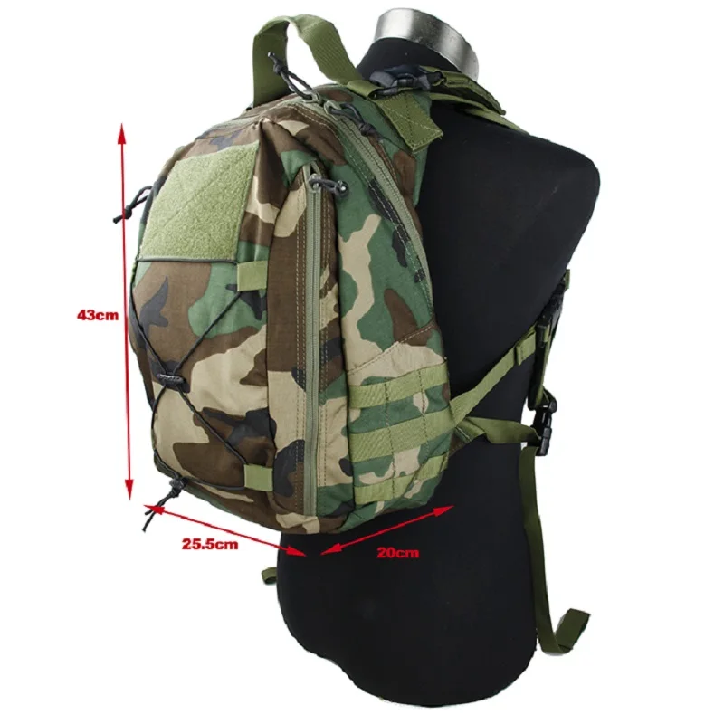 

Military Sports Airsoft Outdoor Hiking Camping Backpack Hunting Tactical Equipment Backpack Woodland Domestic 500D Fabric