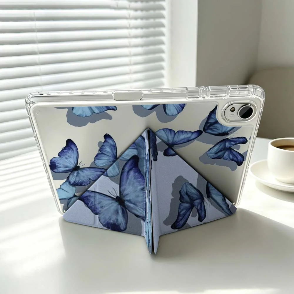 Blue Aesthetics Butterfly Tablet Case Cover