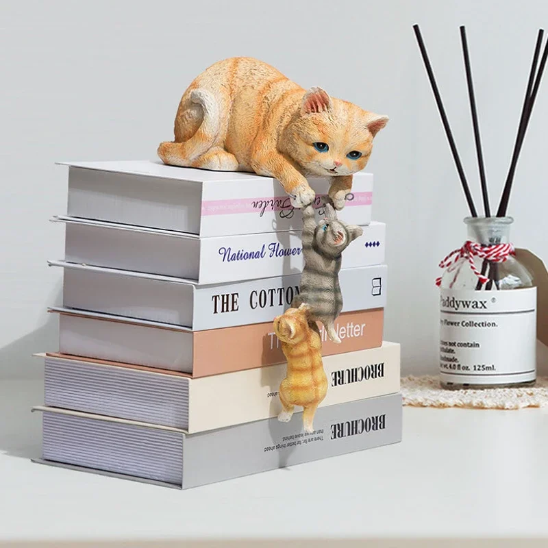 

Cartoon children's room desktop animal decoration, cute rescue dog, bear, monkey, cat sculpture room decoration decoration gifts