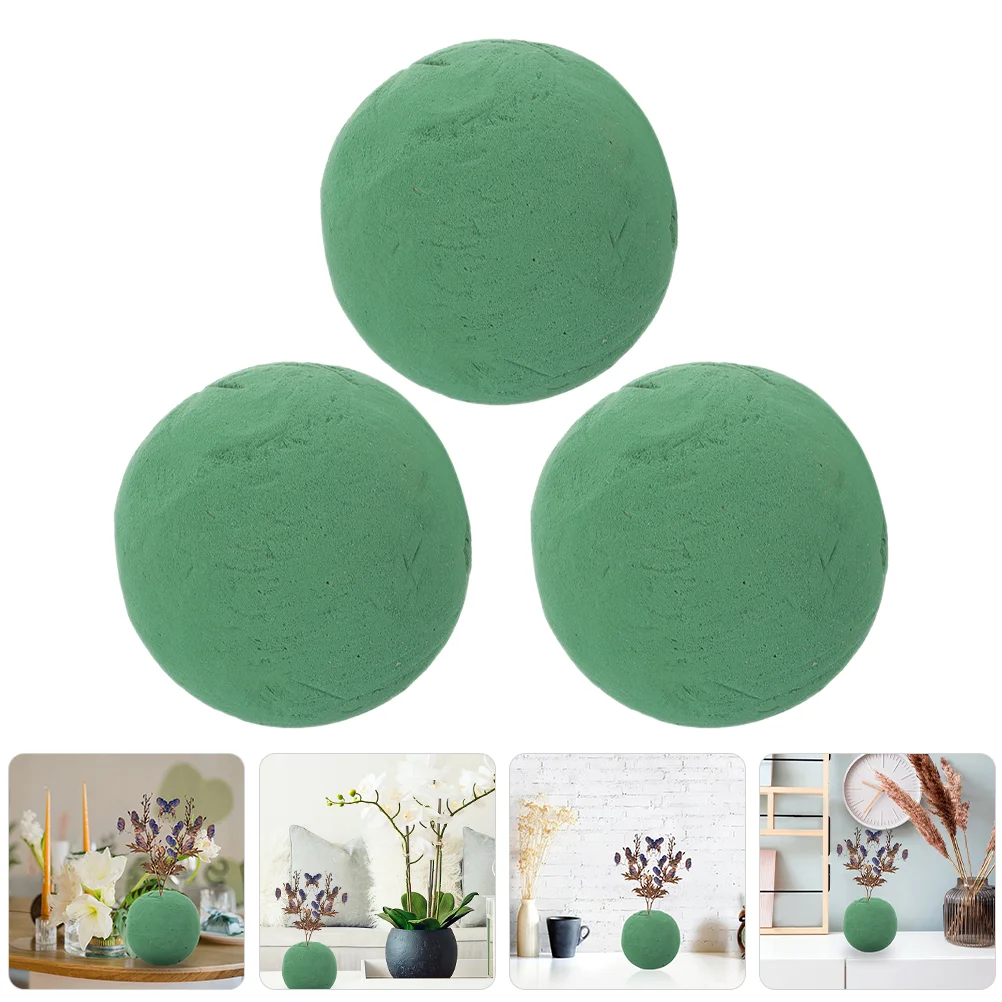 

3 Pcs Spherical Flowers Bouquet Dry Foam Balls Phenolic Resin Arrangement Foams