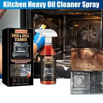 Spray detergente schiumogeno 1/2/3 ad azione forte per la cucina, rimuove le macchie di olio da griglie e fornelli, detergente multiuso per elettrodomestici da cucina e cura della casa