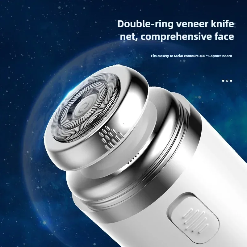 미니 여행 전기 면도기 컴팩트 USB 캡슐 여행자 울트라 긴 수명 휴대용 강력한 전력 빠른 면도 자동 면도기