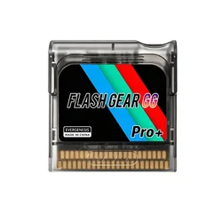 Retro Game Gear Cartridge with 1000+ Preloaded Classic Games (Transparent Black)