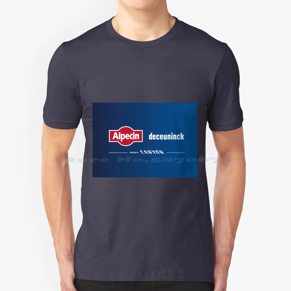 Alpecin Deceuninck T Shirt 100% Cotone Tee Alpecin Deceuninck Ciclismo Ciclismo Bike Here Van Der Poel