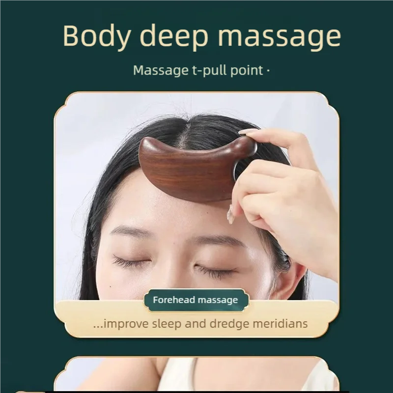 Nose Scraping Tool Wooden Face Massager Portable Scraping Face Slimming Lifting Tendons Shave Face Board Body Massage Tool