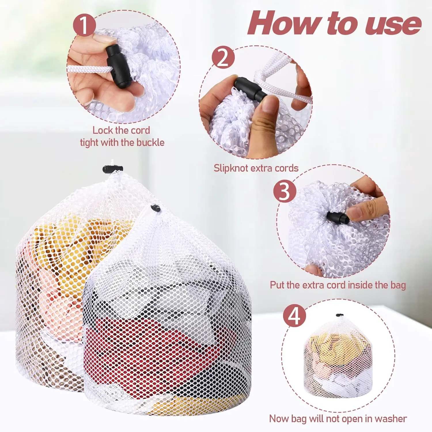 Laundry Bag Large Washing Mesh Organizer Net Dirty Bra Socks Underwear Shoe Storag Wash Machine Cover Clothes