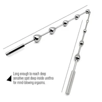 Edelstahl Pferd Eye Stick Penis Plug Insert Stimulation männliche Masturbation Stab Perlen Harnröhre stecker klingende Dilatation Sex 3