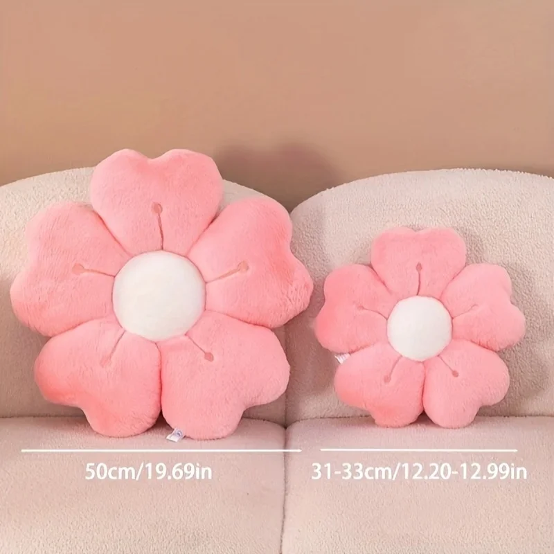 Plush Pillow Comfortable Daisy Flower Shaped - Cute Decorative Pad for Bed and Sofa, Soft Polyester Fabric 5
