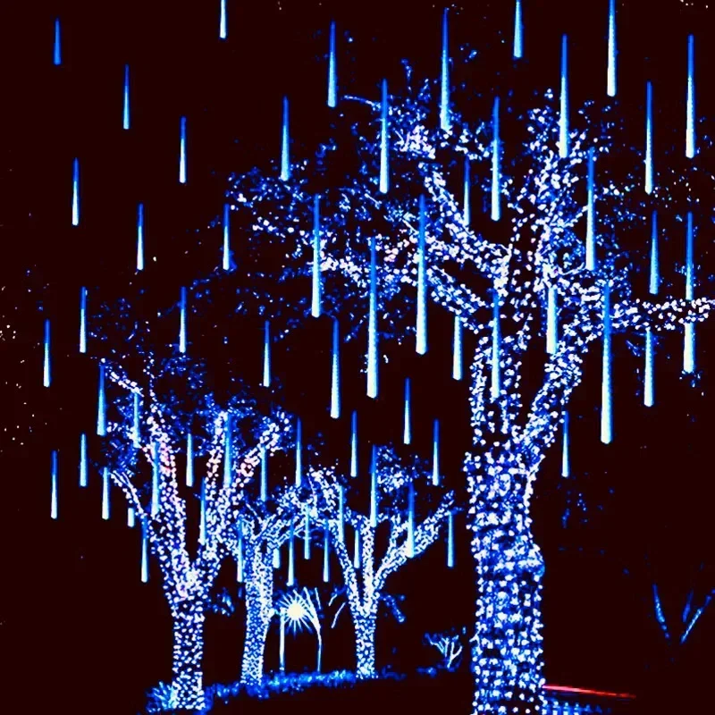 Description Picture 2 of item32/24/16/8 Tubes LED Meteor Shower Light Holiday String Light Fairy Lamp Garden Yard Outdoor Street Wedding Christmas Decoration