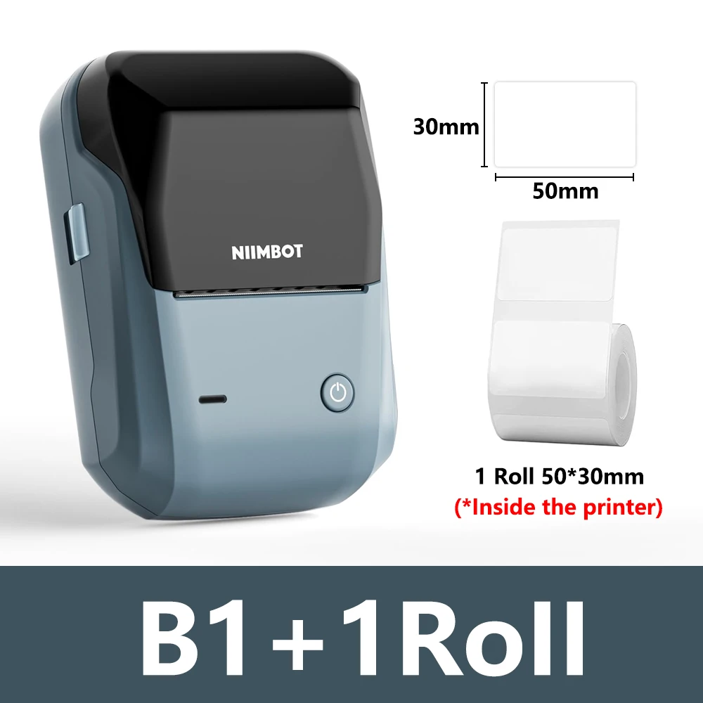 Niimbot B1 ポータブルサーマルプリンター Bluetooth ミニラベルプリンター 粘着紙メーカー ステッカープリンター 2 インチラベリングマシン