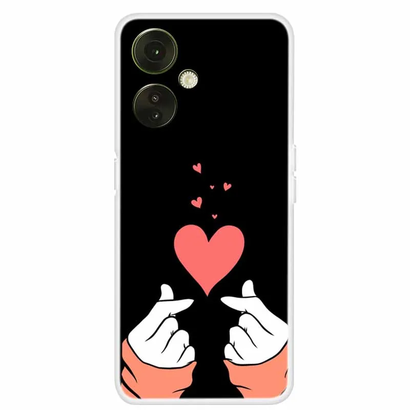 Clear TPU Soft Silicone Phone Case with Adorable Cats Design for OnePlus Nord CE 3 Lite 5G