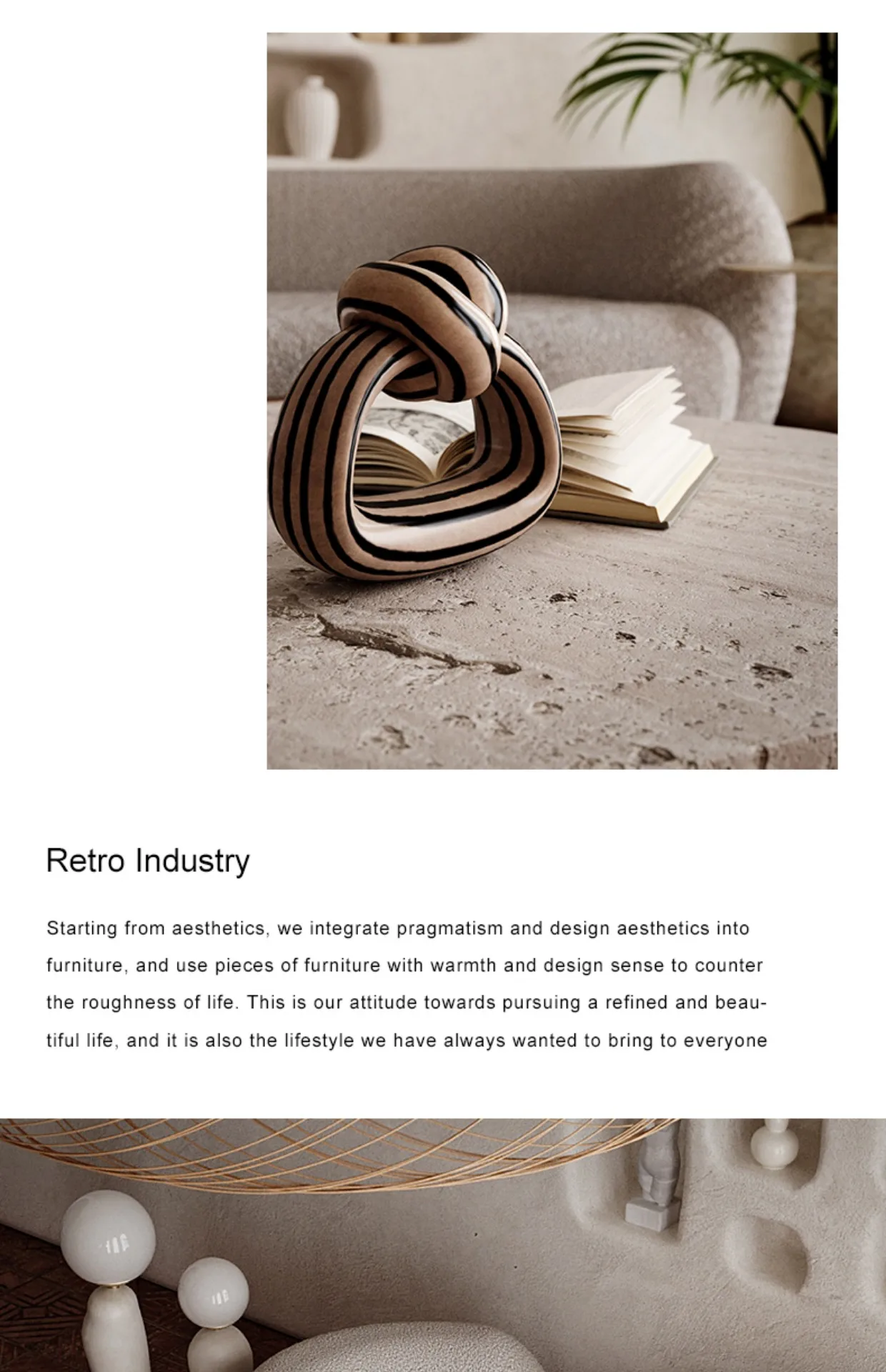 Description Picture 5 of itemJapanese Stone Tabletop Coffee Table Household Living Room Simple Modern Tea Low Table Irregular Shape Couchtisch Home Furniture