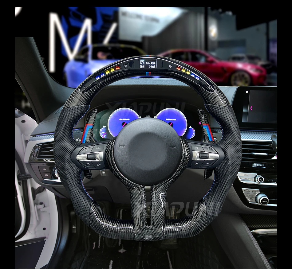 Volante a LED per BMW M1 M2 M3 M4 M5 M6 M7 M8 Serie 1-7 X1 X2 X3 X4 X5 ...
