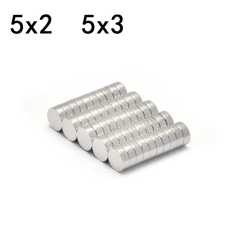 Magnete D5 * 2 D5 * 3 Per 18650 Batterie A Testa Piatta