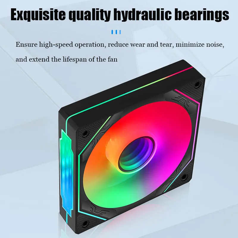 Cooling Fan 4 Pro 4th Generation 5v3 Pin 12CM ARGB PWM Double Sided Lens Computer Case Fan heatsink