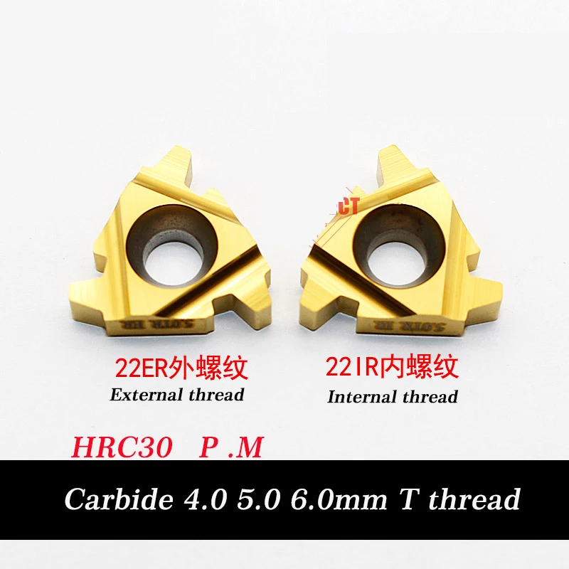 

GBJ-CNC 22ER IR 4.0TR 5.0TR 6.0TR Carbide thread turning inserts 30 degree cusp angle