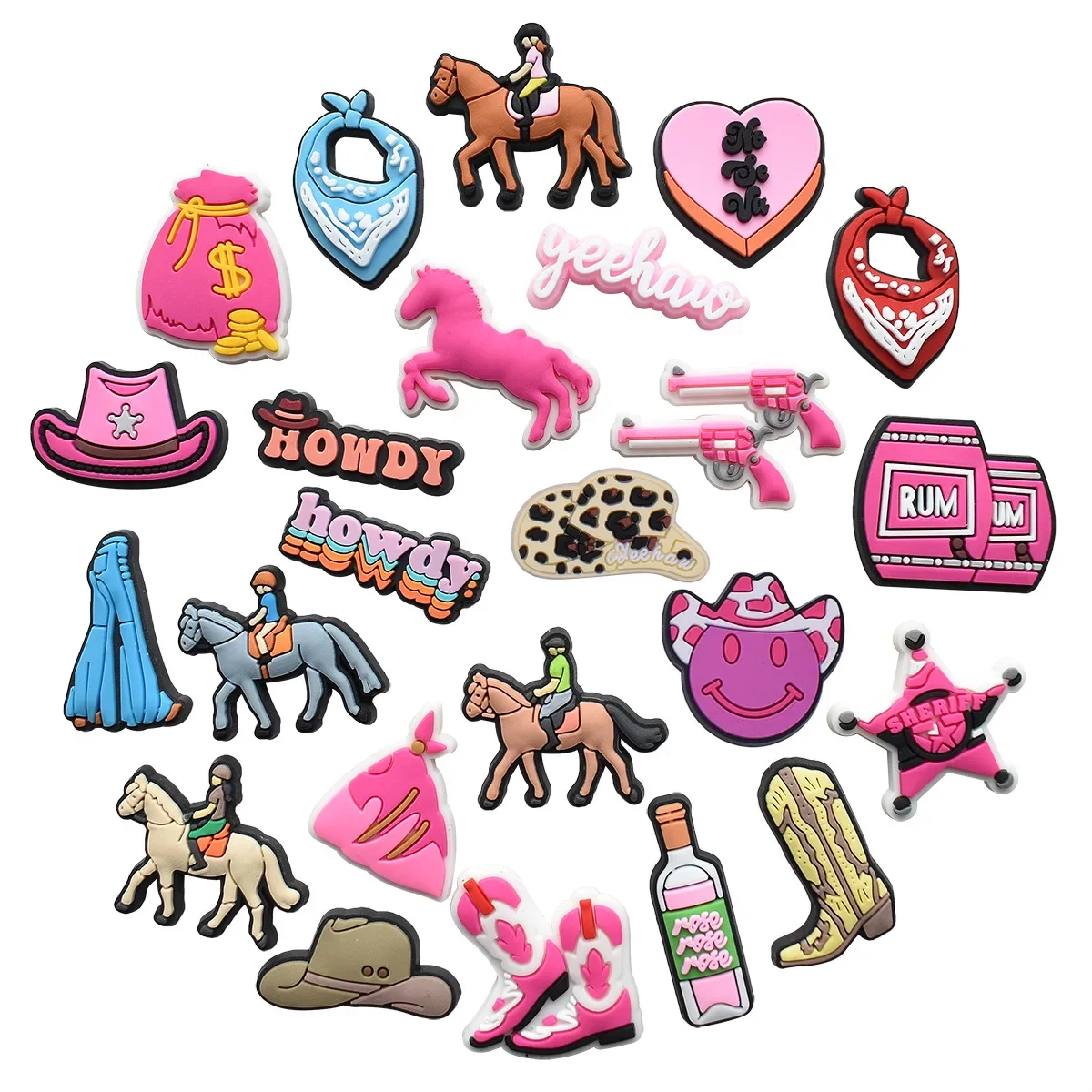 Neue Kuh Junge Serie 2024, Schuh-Charms, Garten-Schuhdekorationen, modischer Karton, Schnalle für Clog-Zubehör, Armband zum Selbermachen – Detail 1