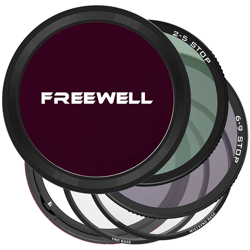 Freewell-Versatile Magnetic Filter System para Câmeras Digitais, Acessórios de Fotografia SLR, 62mm,67mm,72mm,77mm, ND variável VND