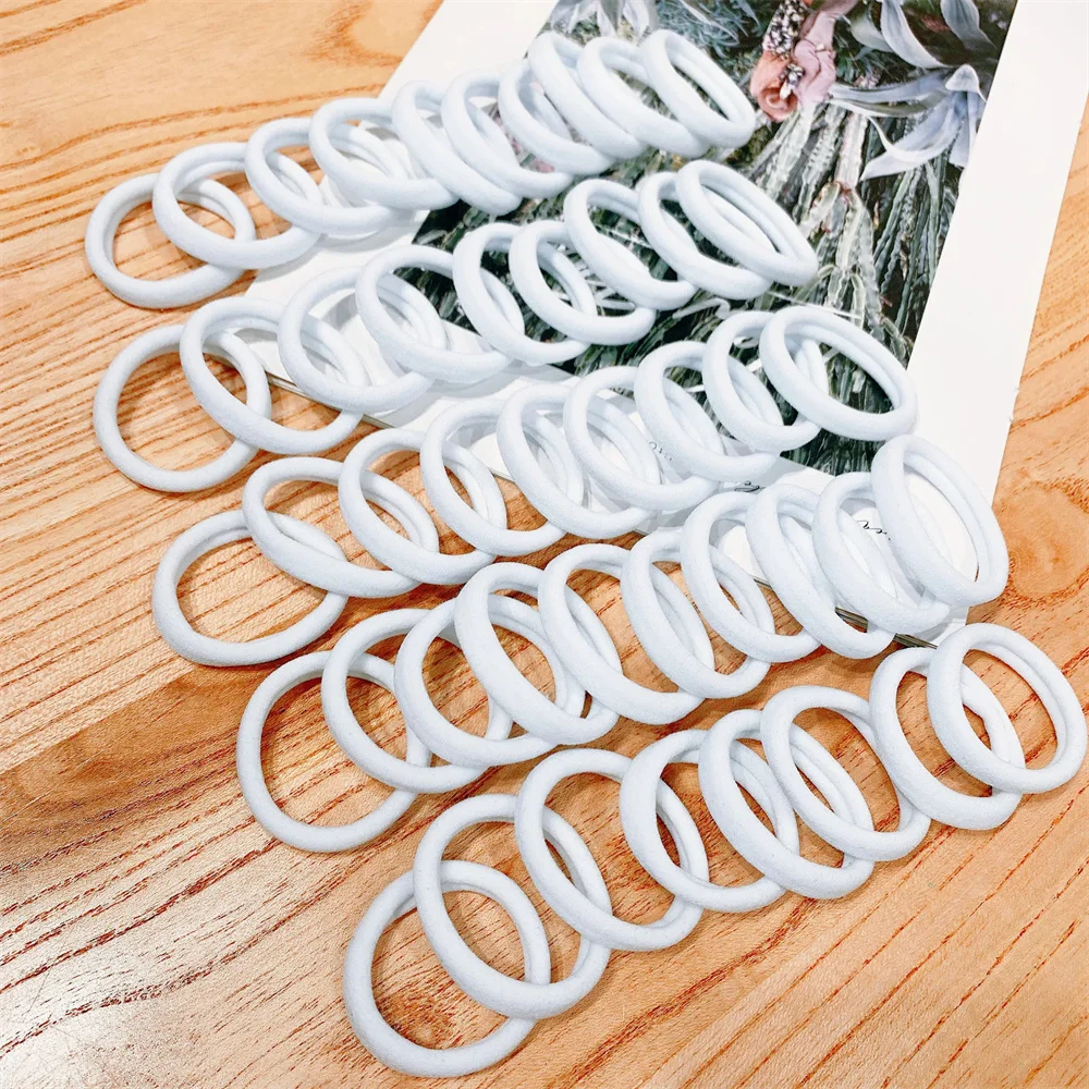Hair Accessory 50/100pcs Black Hair Bands for Women Girls Hairband High Elastic Rubber Band Hair Ties Ponytail Holder Scrunchies