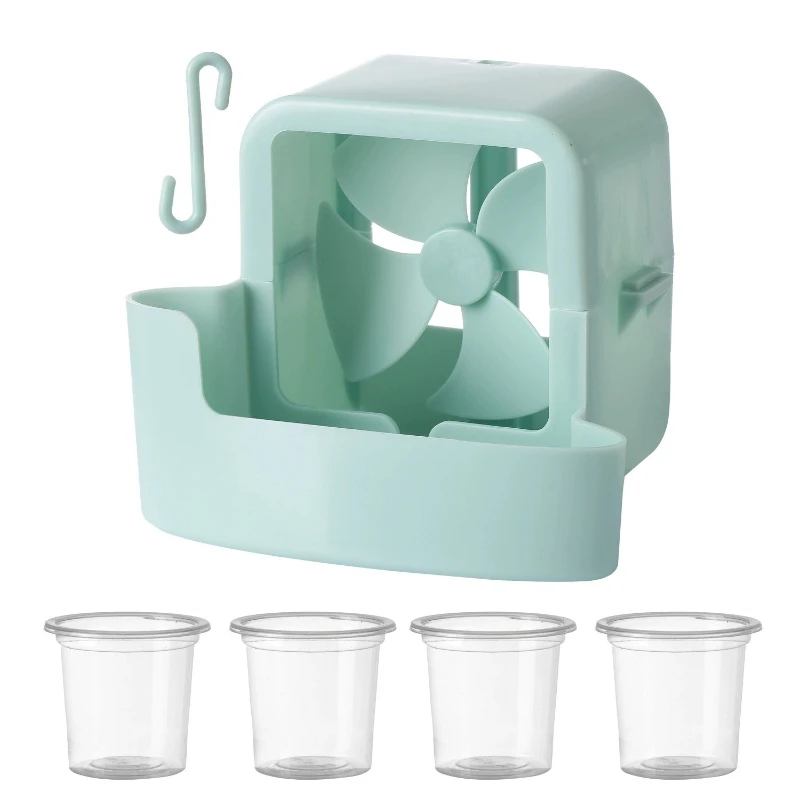 Ventilatore Rinfrescante per Clima Caldo, Ventilatore da Pavimento con Funzione Ghiaccio, Dispositivo di Raffreddamento Domestico a Sospensione, Piccolo Condizionatore d'Aria Estivo - Image 5