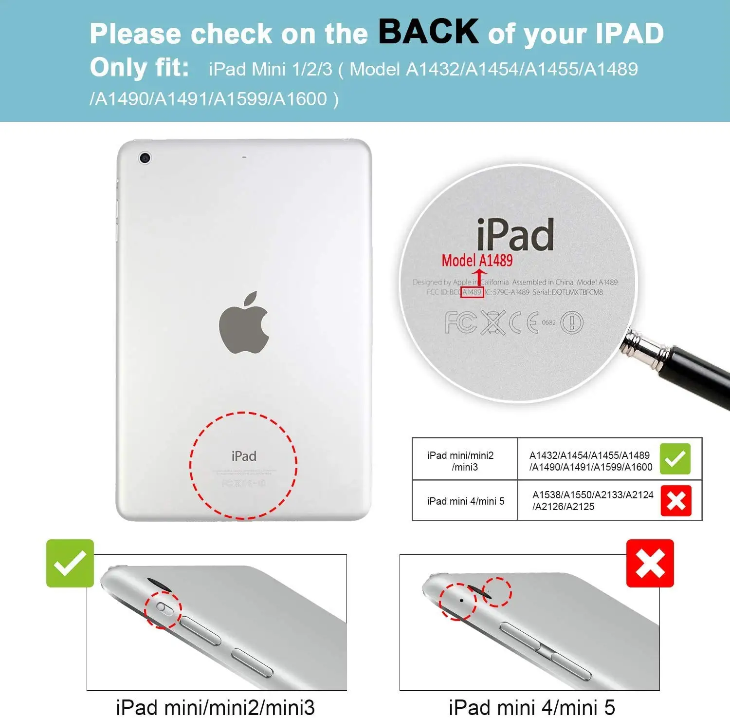Tempered Glass for iPad Mini 1/ Mini 2/Mini 3 (A1432 A1454 A1455 A1489 A1490 A1491 A1599 A1600) Screen Protector Protective Film 2