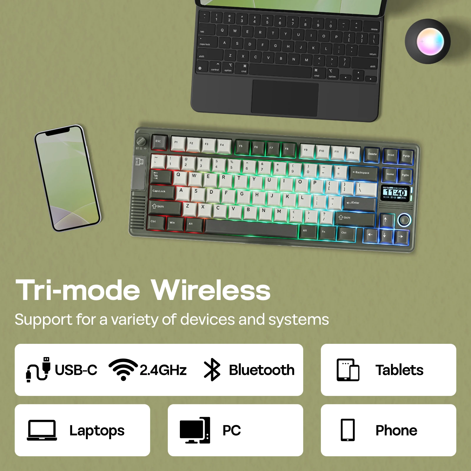 EPOMAKER RT85 75% ANSI USレイアウト クリーミーガスケット