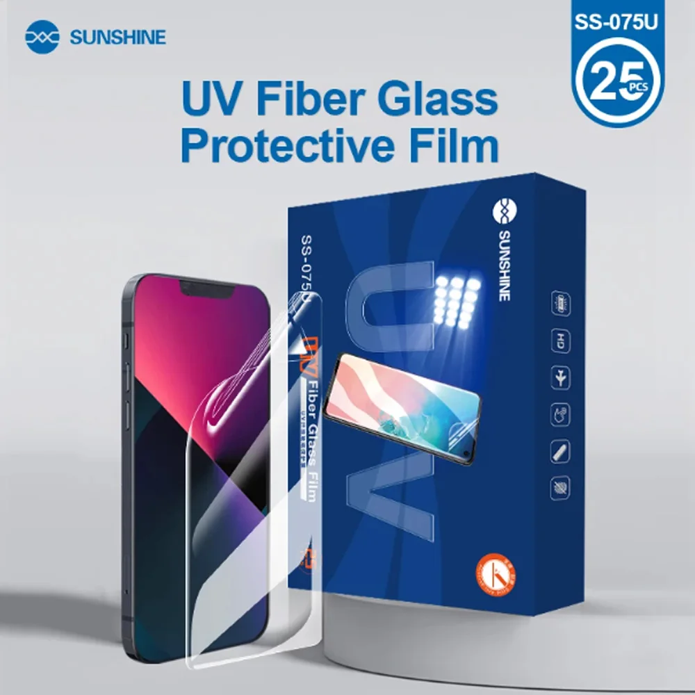 25PCSSunshineSS075UUVFiberGlassScreenProtectiveFilmFlexible