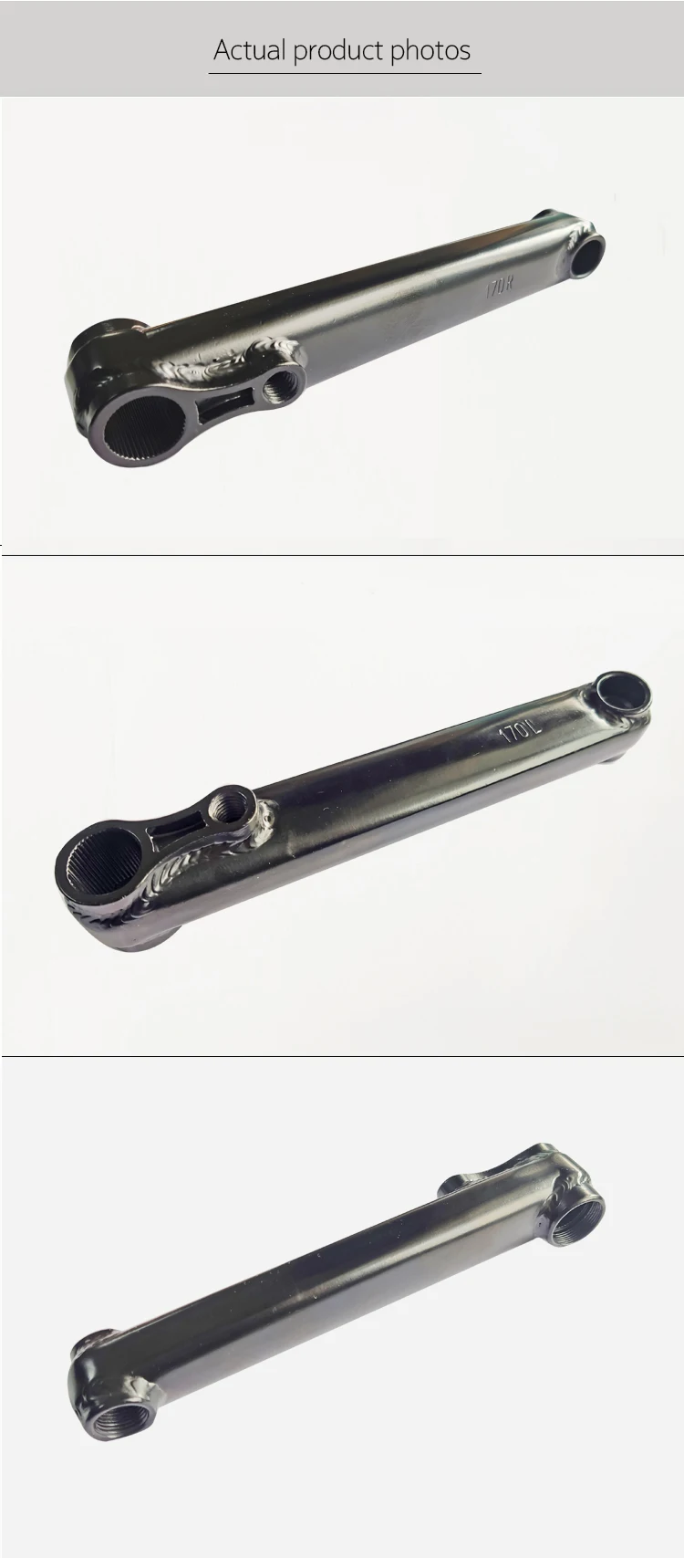 Description Picture 6 of itemBMX BIKE Crankarm 8800 CRMO 48T*19MM*170MMï¼›19MM Mid BB / Euro BB / Spanish BB / American BB 170MM ï¼› 9/16