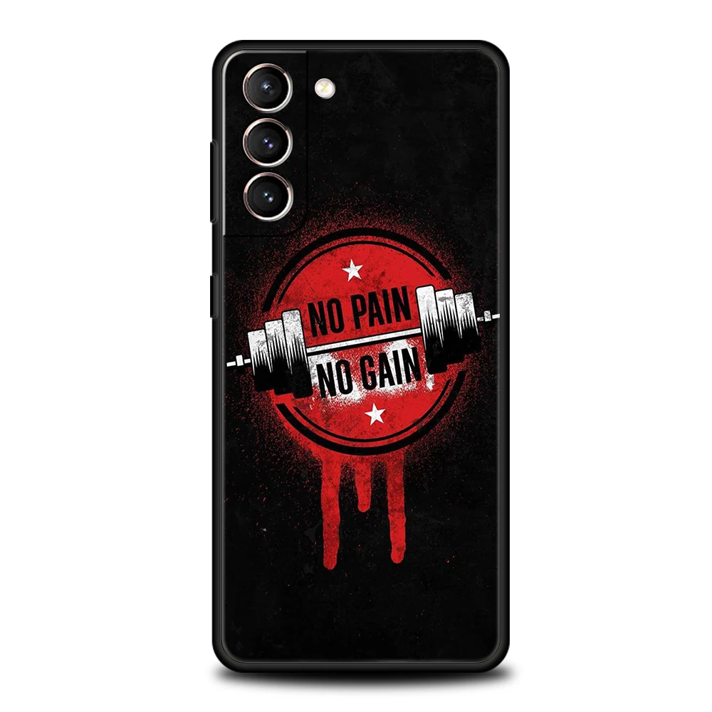 Barbell Deadlift Fitness Silicone Phone Case Cover