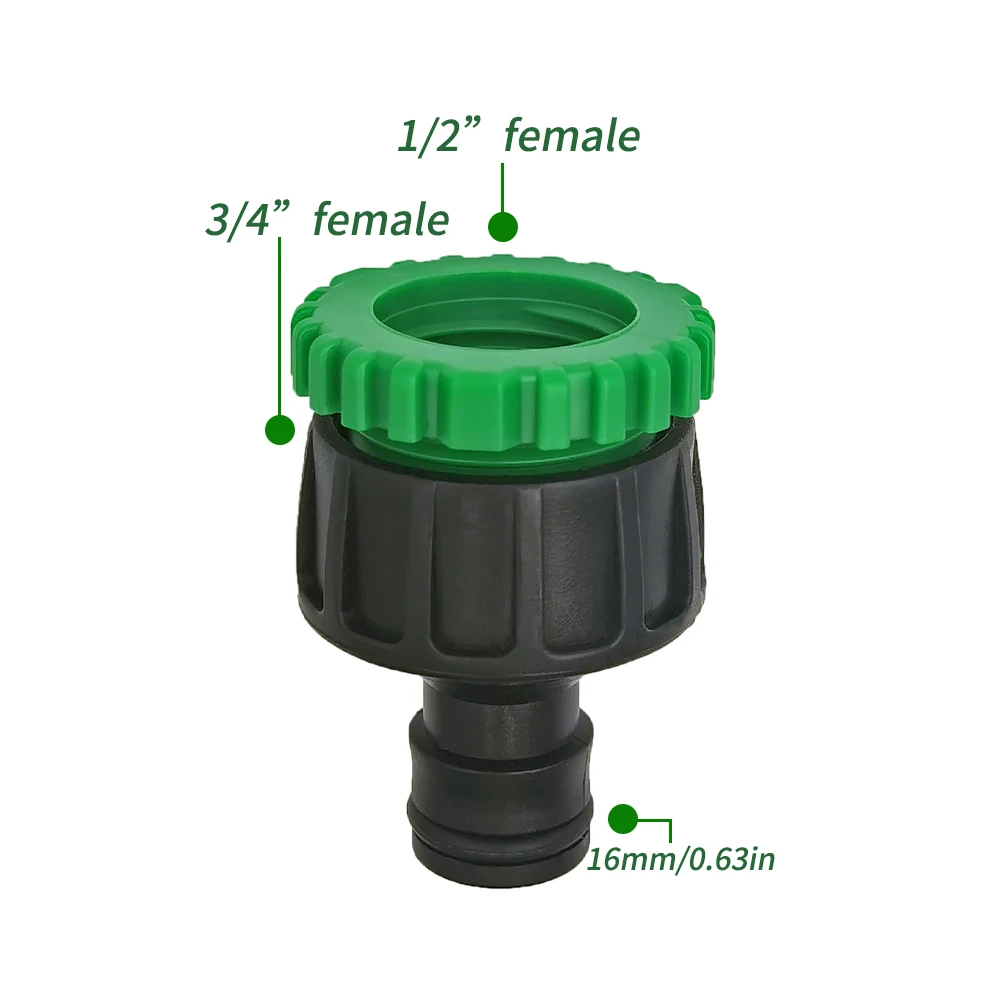 Garden Watering Hose ABS Quick Connector 1/2” End Double Male Hose Coupling Joint Adapter Extender Set For Hose Pipe Tube 2