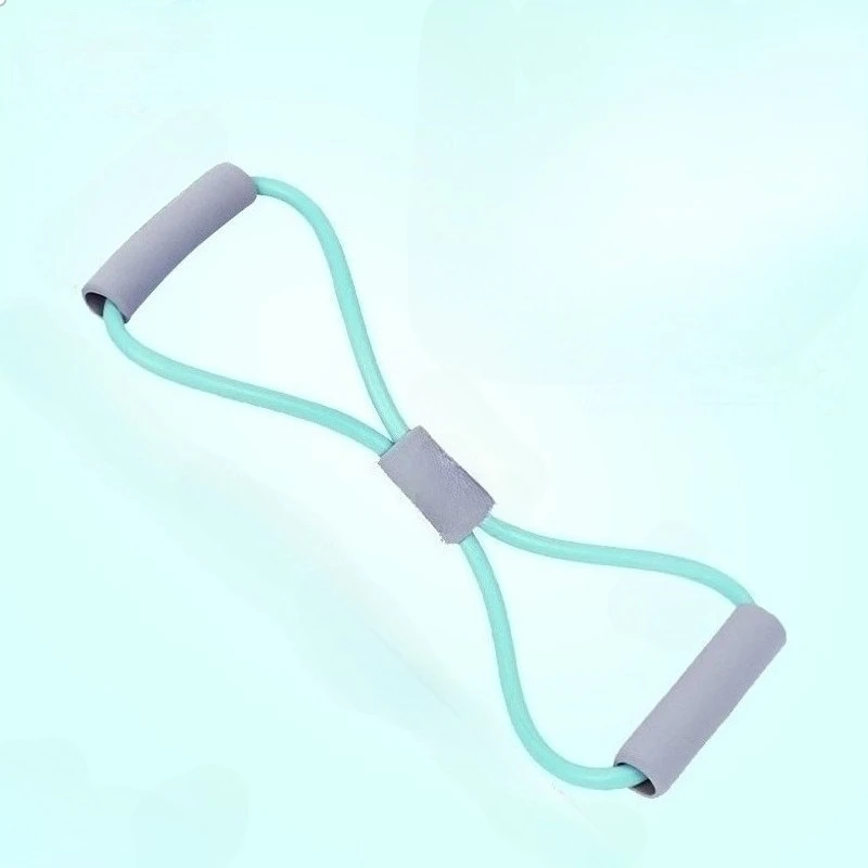 Tensile Tape Yoga Resistance Band Chest Expander 8 Shape Fitness Resistance Bands Crossfit Exercise Solid Color