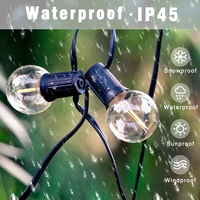 110 V/220 V String ไฟ LED G40 Festoon Fairy Patio Garland โคมไฟงานแต่งงาน Street Camping Garden Party ตกแต่งไฟ 4