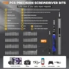 154 in 1 Precision Electric Screwdriver Set with 120 Magnetic Screw Driver Bits Cordless Type-C Professional Repair Tool Kit 4