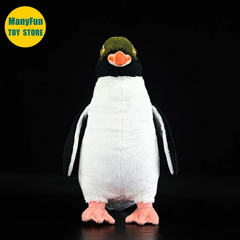 Realistic Yellow-eyed Penguin High Fidelity Penguin Plushie Penguin Plush Toys Lifelike Stuffed Animals Simulation Toys Kids 3