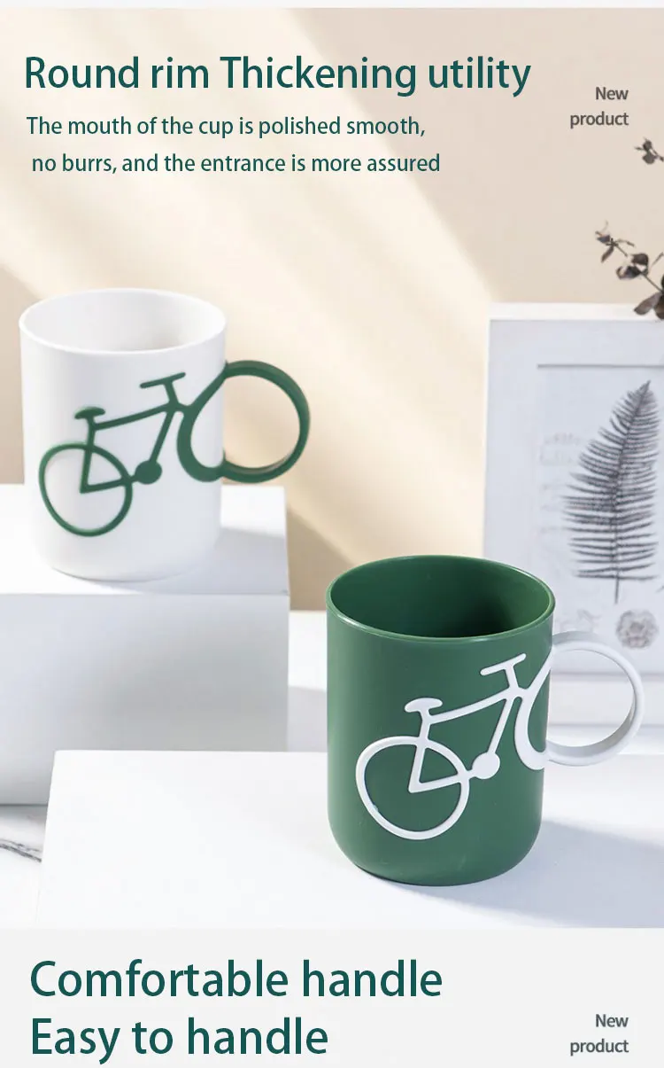 Creative Plastic Bathroom Tumblers For Couples Minimalist Design_voghion.com